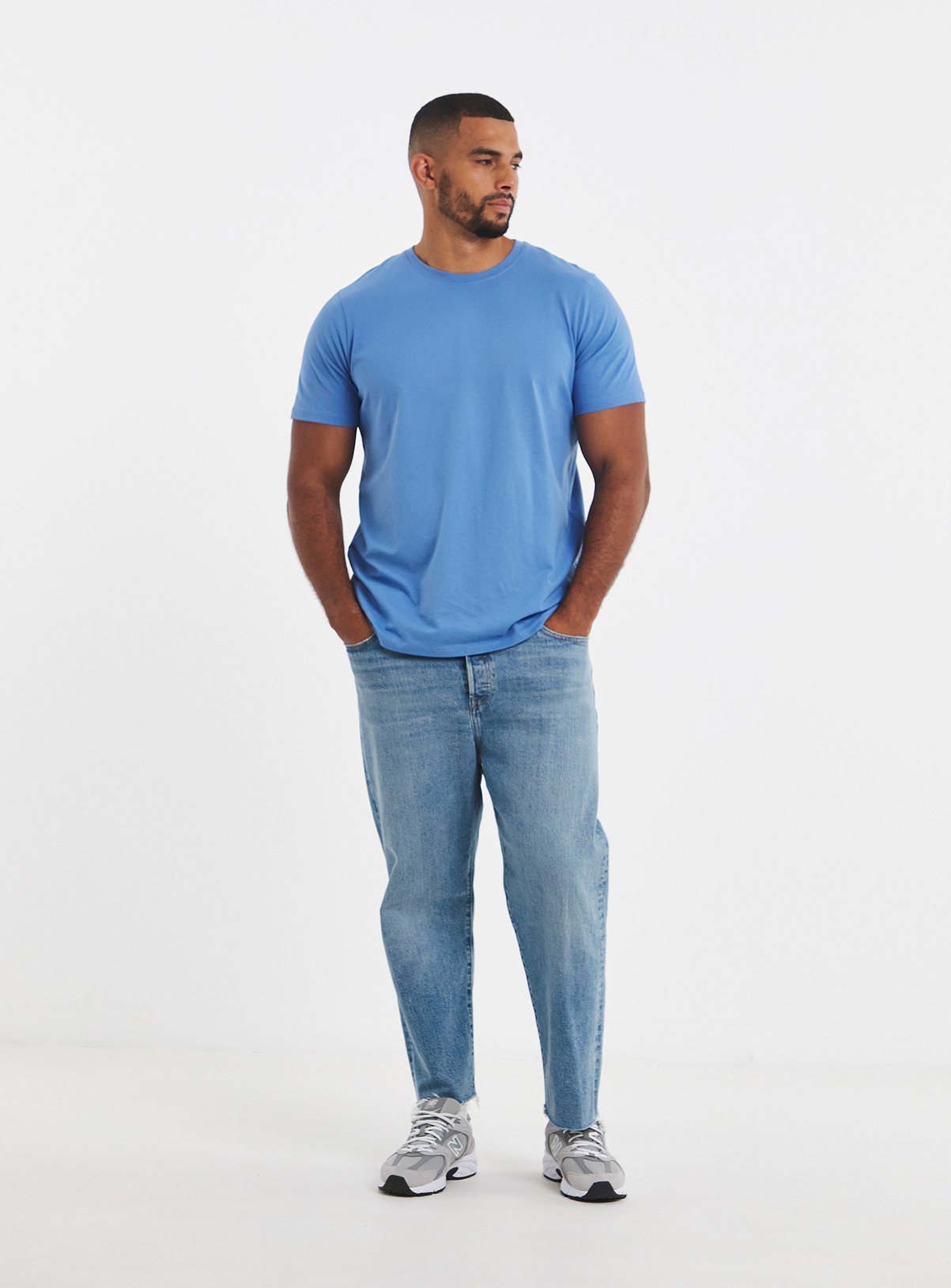 JACAMO 5 Pack Pure Cotton Crew Neck T-Shirt 1XL - Image 1 thumbnail